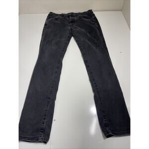 Joes Jeans Womens size 32 Black Skinny Ankle Super Stretch Denim